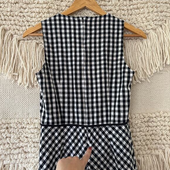 TOME Gingham Ruffle Hem Dress - Picture 7 of 10